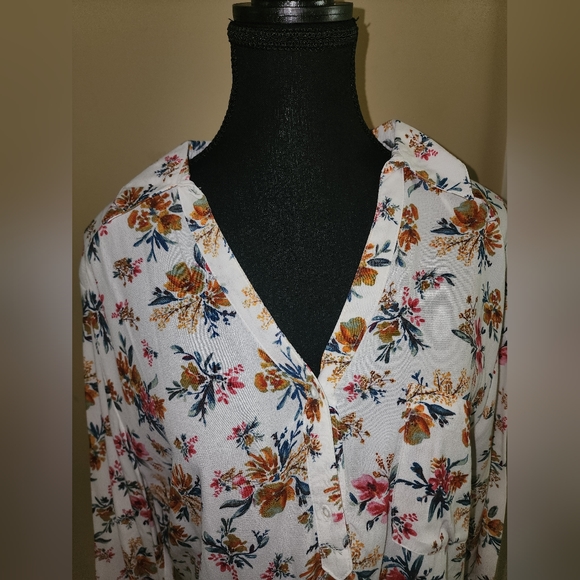 Zara Floral Blouse Size M - Picture 3 of 4